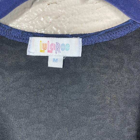 LuLaRoe Sarah Duster Long Cardigan Sweater Womens Navy‎ Blue Pockets size medium - Picture 2 of 6